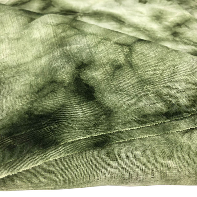 Custom Large Tie Dyed Silk/wool Rectangle Scarf Silk/cotton Scarf Machine Hem 
