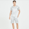 100% Pure Silk Unique DesignShort Sleeve Pajamas for Men