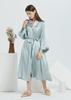 Designer 100% Pure Mulberry Luxury Silk Dressing Gown for Women's Sleepwear