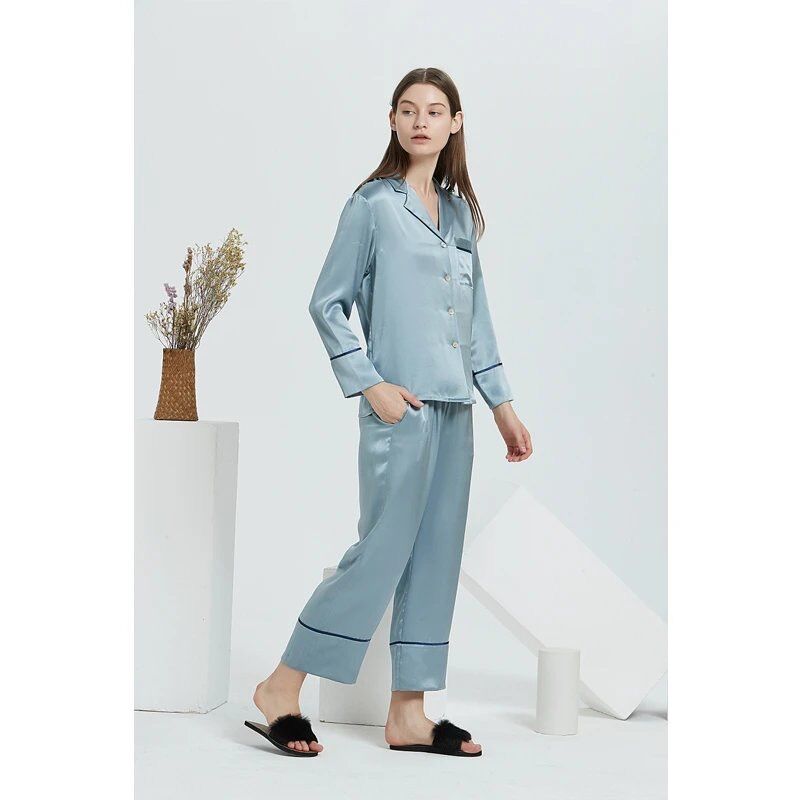 Bulk Pajamas Women Silk Pajama Sets