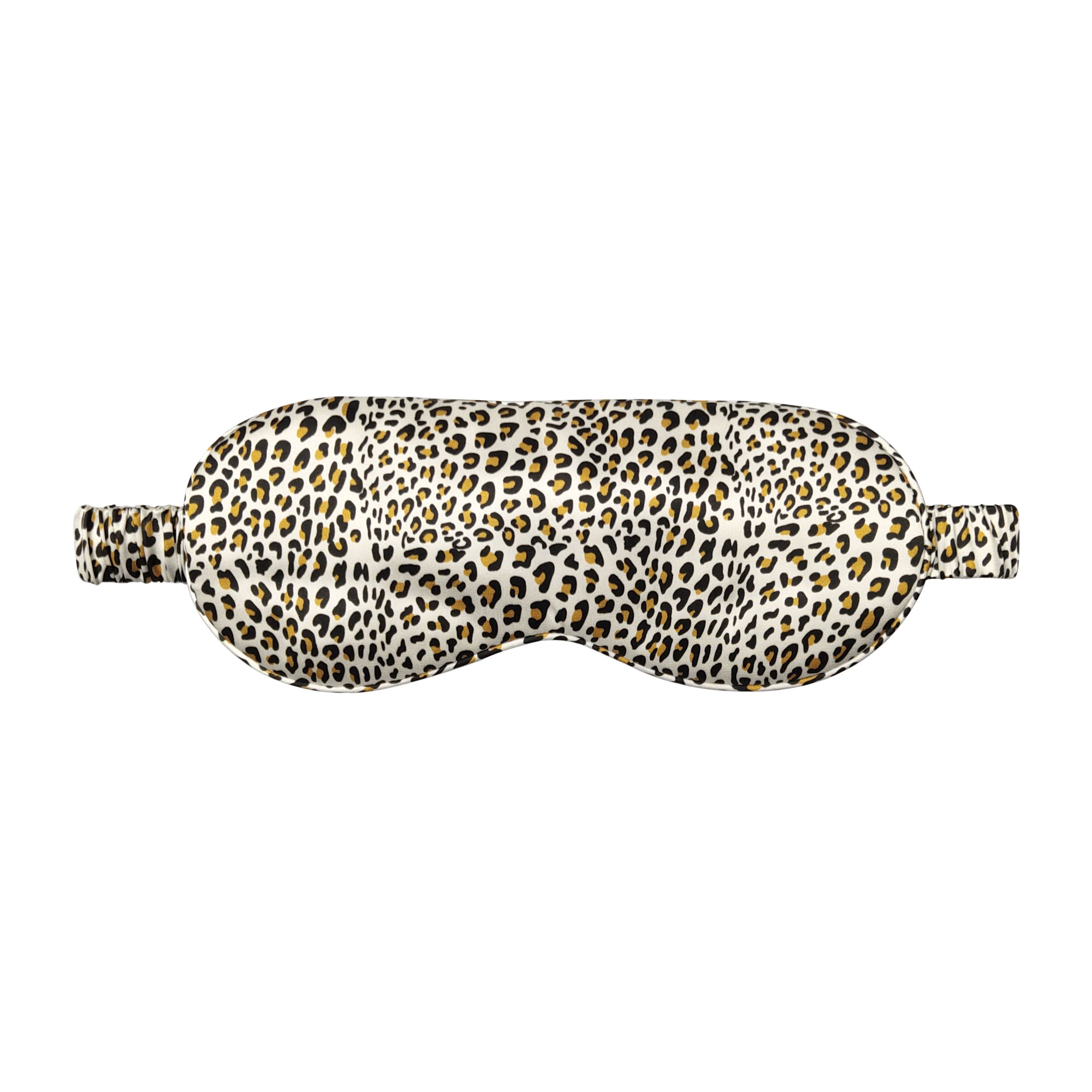 Custom and Wholesale Leopard Pattern Print Pure Mulberry Silk Eyemask Set for Promotion