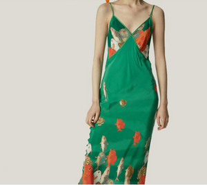 Custom Printed Silk Dress