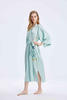16/19/22 Momme Mulberry Silk Classic Full Length Silk Robe For Sleepwear Bulk