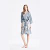 Customized 100% Pure Mulberry Silk Printed Robes for Women's Sleepwear