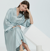 Designer 100% Pure Mulberry Luxury Silk Dressing Gown for Women's Sleepwear