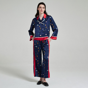 Customized Silk Pajamas Washable Silk Pajamas Set