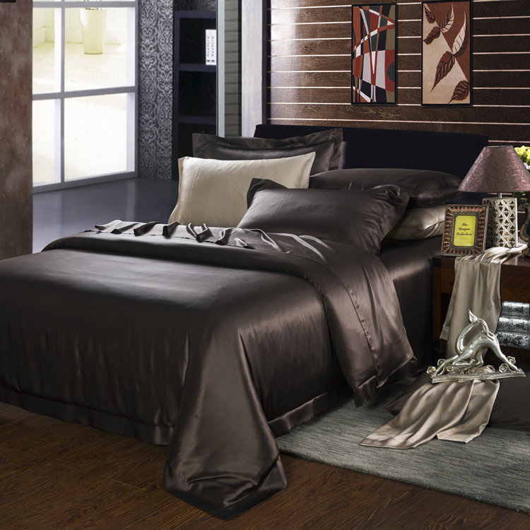 Wholesale pure silk environmental bed sheets for home/wedding