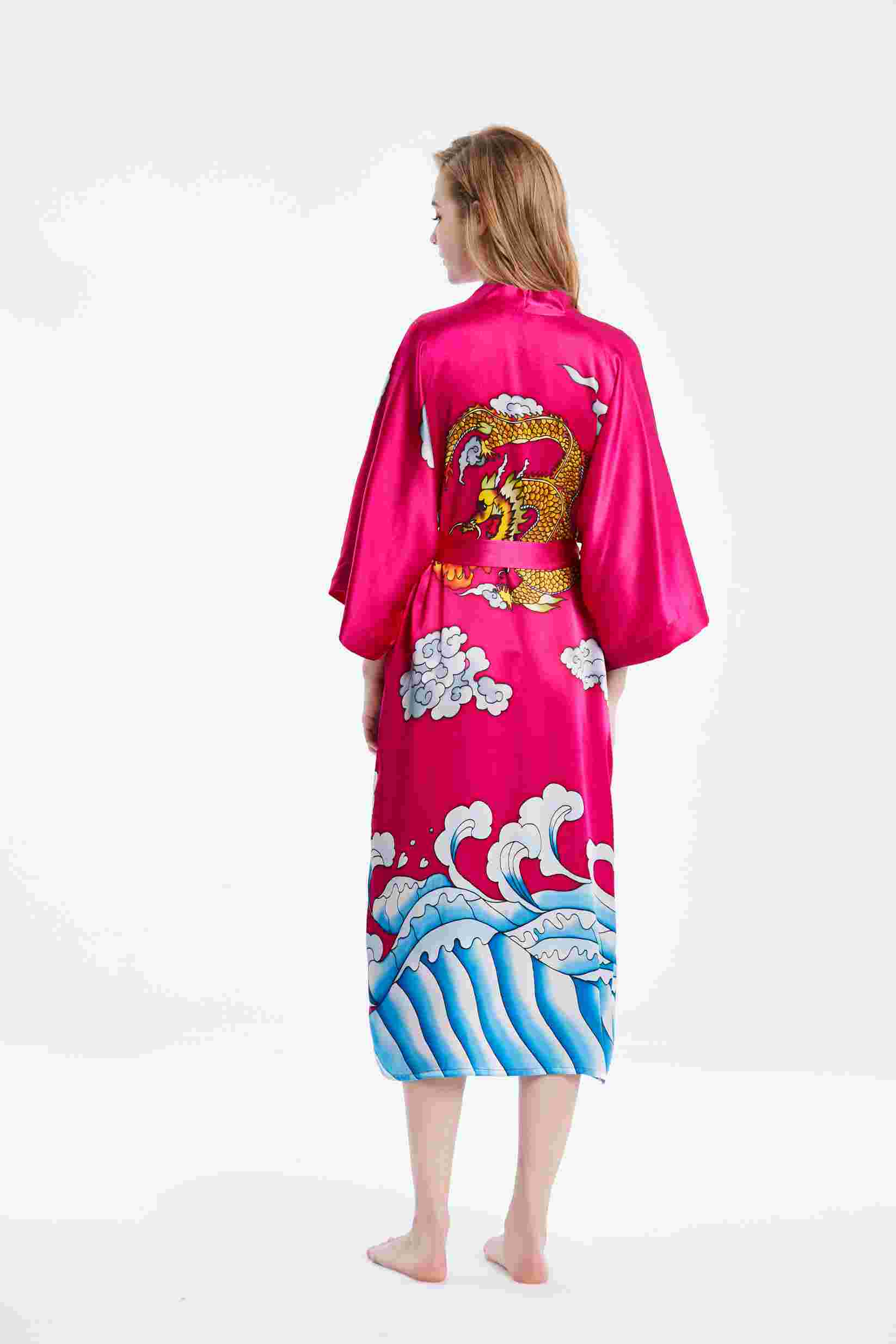 Floral Silk Robes Wholesale