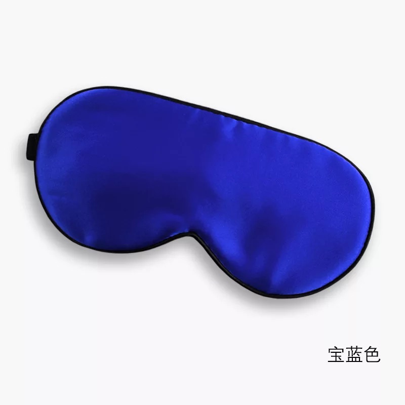 Custom Logo Affordable 100% Silk Satin Sleepmask Eye Mask with Adjustable Band in Small MOQ