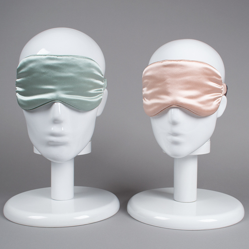 Private Label Logo Luxury Slip Type 22 Momme Silk Sleep Eye Cover Mask for Travel Set