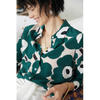 Custom Floral Printed Silk Blouse for Women From Clothing Manufacturer Based on Hangzhou,china
