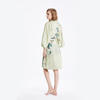Personalised V-neck Printed Silk Robe in Elegant Style