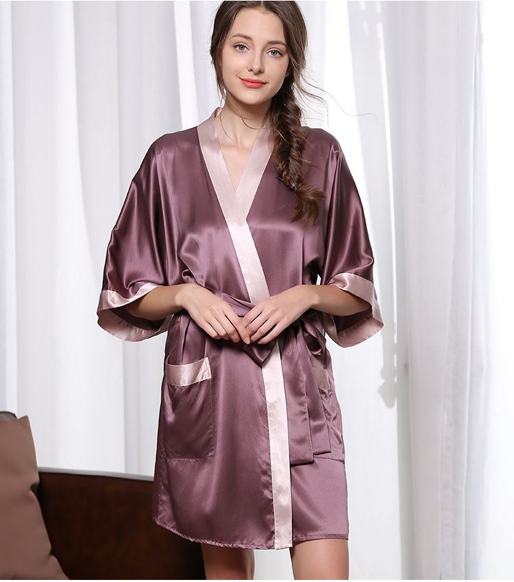 Designer Silk Robe Kimono For Women