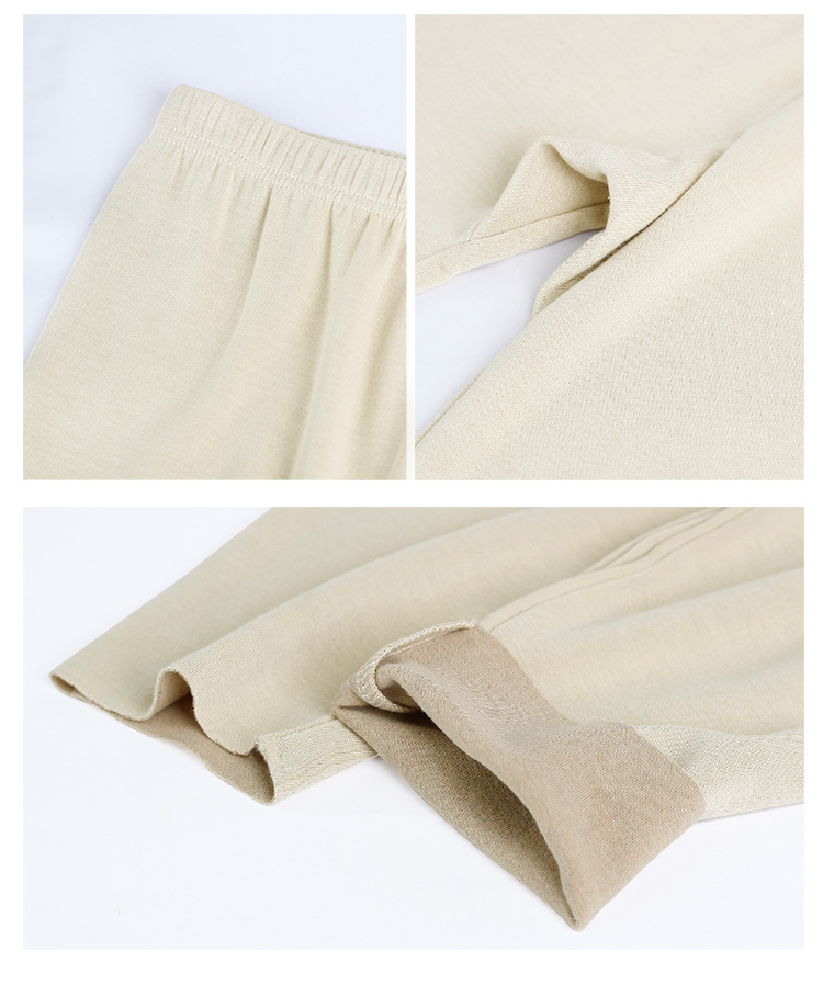 Wholesale V-neck Thermal Underwear Set Women's Silk Long Johns 