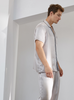 Fashion Personalised Pajama Set with Real Silk for Men's Sleepwear
